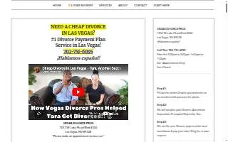 Vegas Divorce Pros website