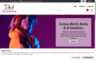 ShackLine Designs website