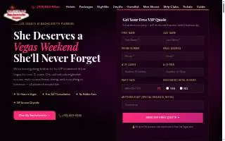 Bachelorette Vegas website