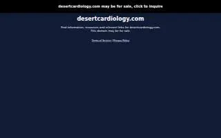 Desert Cardiology & Vascular Center of Paradise website