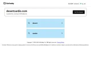 Desert Cardiovascular Consultants of Paradise website