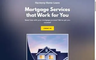 Harmony Home Loans of Paradise website