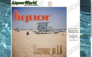 Liquor World of Paradise website