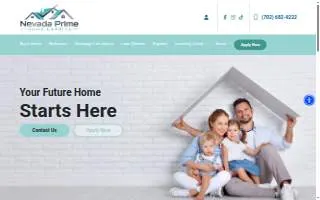 Nevada Prime Home Lending website