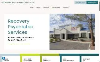 Recovery Psychiatric Services website