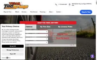 Vegas Tire Shop/ powder coating website