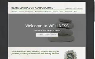 Bearded Dragon Acupuncture website