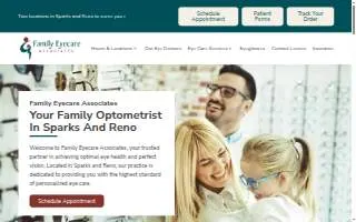Family Eyecare Associates of Reno website
