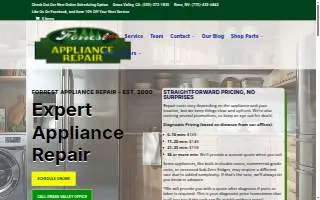 Forrest Appliance Repair website