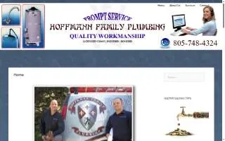 Hoffman Plumbing of Reno website