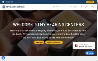 My Hearing Centers of Reno website