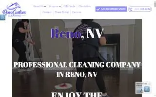 Reno Custom Cleaning website