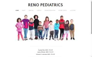 Reno Pediatrics website