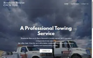 Roadside Rescue Towing of Reno website