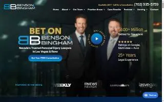 Benson & Bingham Accident Injury Lawyers, LLC of Spanish Springs website