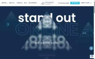 Maslow Creative website