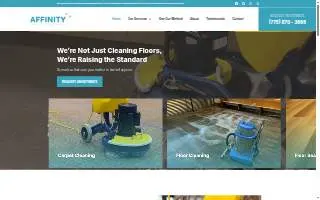 Affinity Cleans website