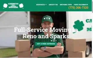 Carneys Full Services Movers - Best Moving Company in Reno & Sparks website