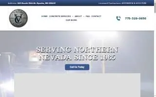 Concrete Sparks NV website