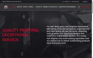 Yak Graphics website