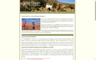Great Basin Kennel website