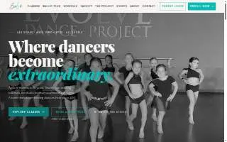 Evolve Dance Center of Spring Valley website