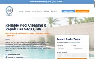 JNJ Pools of Spring Valley website