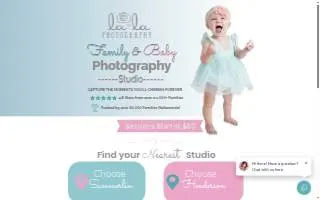 LaLa Photography of Spring Valley website
