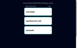 Nevada Mobile Detailing & Auto Spa of Spring Valley website