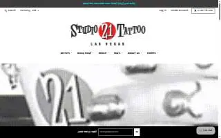 Studio 21 Tattoo Gallery of Spring Valley website