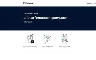 All-Star Fence Company of Summerlin South website