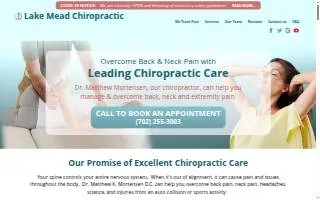 Lake Mead Chiropractic website