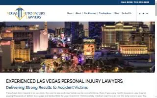 Vegas Auto Injury Lawyers website