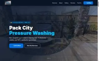 Pack City Pressure washing website