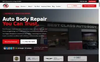 Best Class Auto Body LLC website