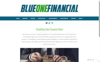 Blue One Financial of Sunrise Manor website