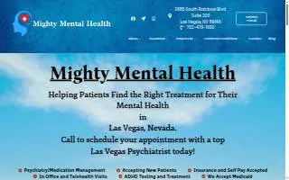 Mighty Mental Health of Sunrise Manor website