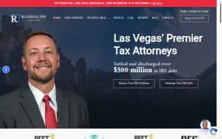 Randolph Law Firm, P.C. of Sunrise Manor website