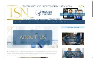 Therapy of Southern Nevada website