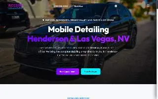 Access Mobile Detailing website