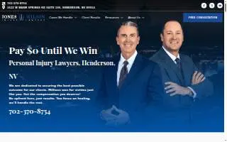 Jones Wilson Injury Lawyers: Car Accident Attorneys website