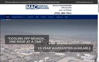Mac Roofing Services of Whitney website