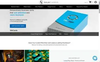 Silkcards website