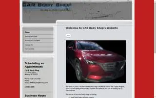 CAR Body Shop website