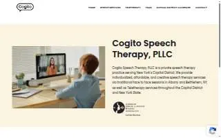 Cogito Speech Therapy, PLLC of Albany website