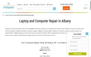 Computer Answers of Albany website