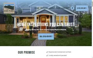 High Peaks Home Inspectional Srvs. LLC website