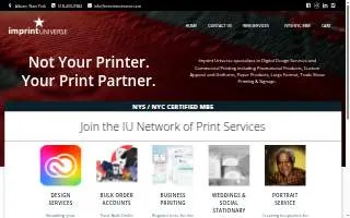 Imprint Universe website