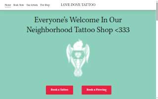 Love Dove Tattoo