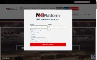 NAI Platform of Albany website
